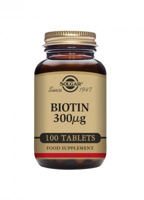 Solgar Biotin 300mcg 100 Tabletter