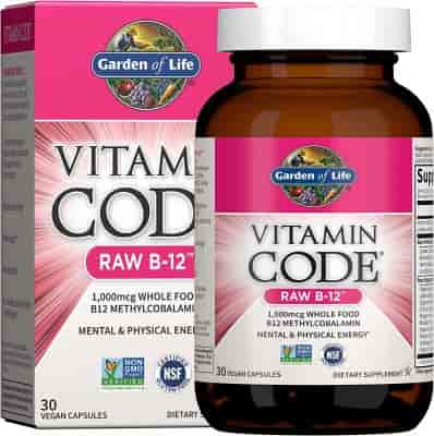 Garden of Life Vitamin Code Raw B12, 1000mcg, 30kap Garden of Life Vitamin Code Raw B12, 1000mcg, 30kap