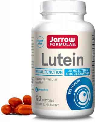 Jarrow Formulas Lutein 20mg 60 Softgels Jarrow Formulas Lutein 20mg 60 Softgels