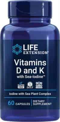 Life Extension D3 & K2-Vitamin Sea Iodine 60 Kapslar Life Extension D3 & K2-Vitamin Sea Iodine 60 Kapslar