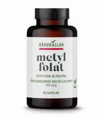 Närokällan Metylfolat 500 mcg 90 kap Närokällan Metylfolat 500 mcg 90 kap