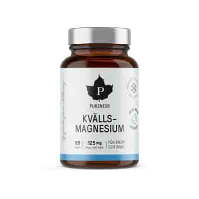 Pureness Kvälls- Magnesium 125mg, 60kap Pureness Kvälls- Magnesium 125mg, 60kap