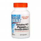 Dr. Best Betaine HCL Pepsin and Gentian Bitters120kap