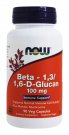 NOW Beta 1,3/1,6 D Glucan 100 mg 90 Vegetariska Kapslar