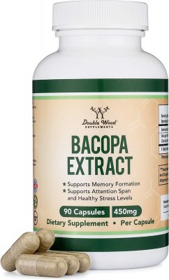 Double Wood Bacopa Extract 450mg, 90kap