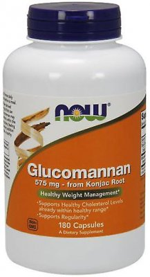 NOW Glucomannan 575 mg 180 kapslar