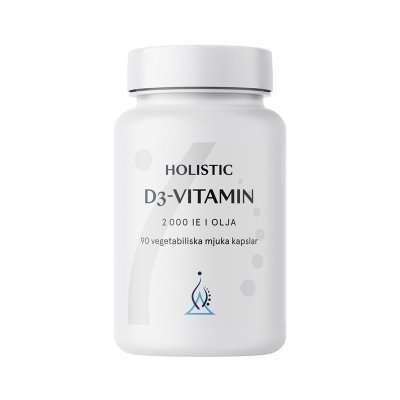 Holistic D3-Vitamin i olja 2000 IU 90 kap